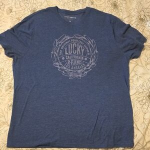 Lucky Brand Men's Indigo Graphic Tee Men's XXL